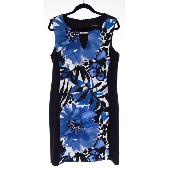 Connected Apparel Blue Floral Dress - Picture 4 of 4